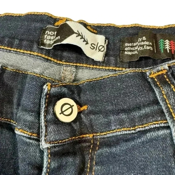 Slo Mid Rise Skinny Jeans Women's SIze 34 Dark Blue Denim Stretch - Picture 7 of 15